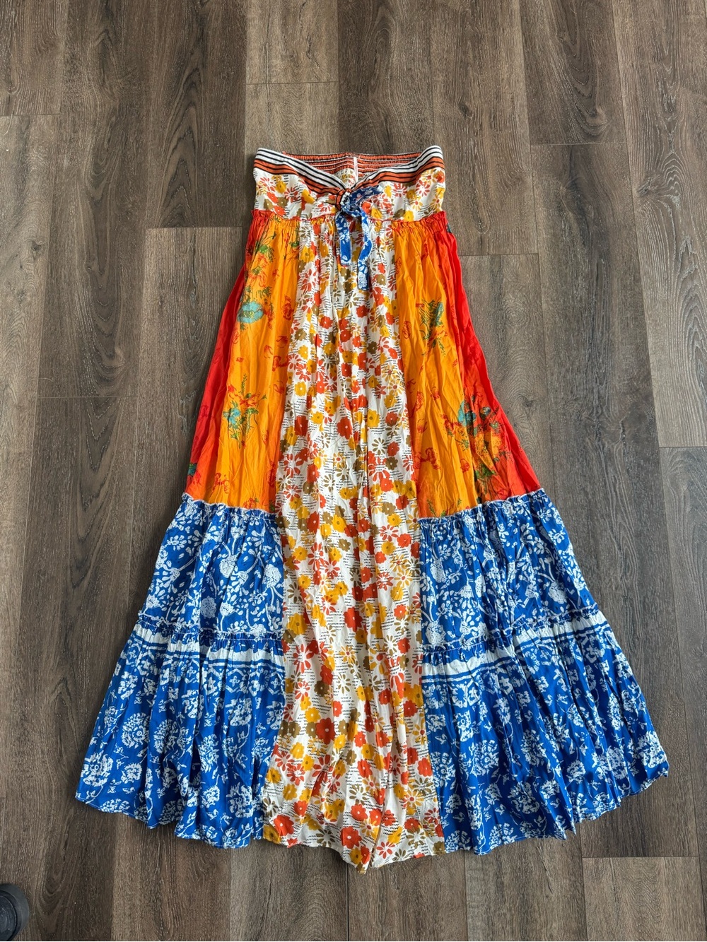 Free People Golden Dreams Strapless Maxi Dress Size XS